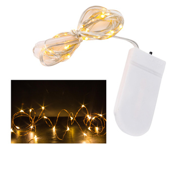 LAMPKI DRUCIK 10 LED MIKRO GIRLANDA CIEPŁY BIAŁY NA PASTYLKI PŁASKIE