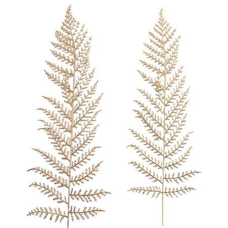 GAŁĄZKA DEKORACYJNA LIŚĆ PAPROCI PAPROĆ ZŁOTE ZŁOTA ZŁOTE GAŁĄZKI 