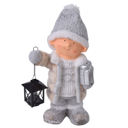 Chłopiec z lampionem figurka świąteczna ozdobna dekoracja do domu PREZENT