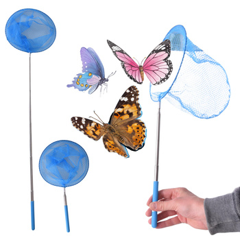 TELESKOPOWA SIATKA NA MOTYLE OWADY PODBIERAK DO BASENU