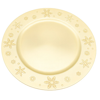 Złoty talerz ozdobny 33 cm podkładka pod talerz podstawka świąteczna