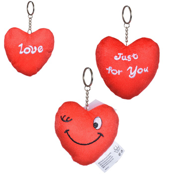 BRELOK SERCE SERDUSZKO PREZENT NA WALENTYNKI PLUSZOWE 10 cm