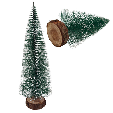 CHOINKA CHOINKI OPRÓSZONE ŚNIEGIEM MINI SZTUCZNE NA PNIU DO STROIKÓW 15cm