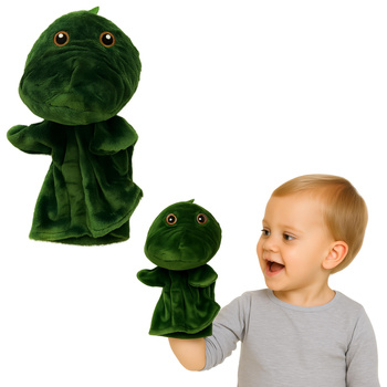 KUKIEŁKI PACYNKI MARIONETKA NA RĘKĘ ZWIERZĘTA ZOO MASKOTKI KROKODYL 20cm