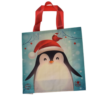 ŚWIĄTECZNA TORBA NA ZAKUPY Z PODWÓJNYM UCHWYTEM