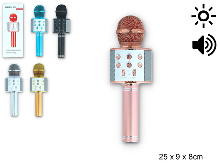 Mikrofon karaoke bezprzewodowy głosńik bluetooth
