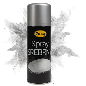 Spray dekoracyjny Farba w sprayu srebrna srebrny BOŻE NARODZENIE decoupage