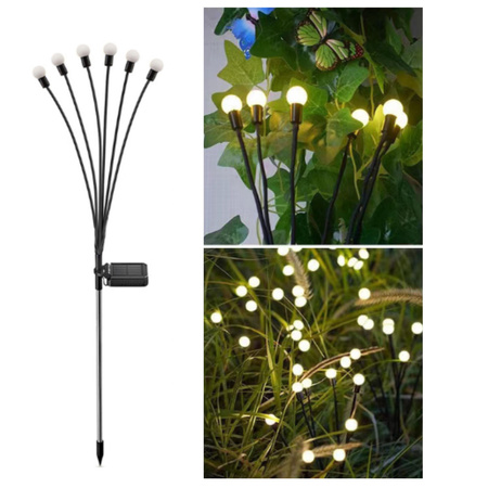 LAMPKI SOLARNE LED OGRODOWE OZDOBNE KULKI WBIJANE DRZEWKO KULECZKI