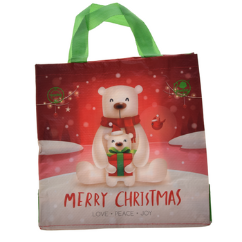 ŚWIĄTECZNA TORBA NA ZAKUPY Z PODWÓJNYM UCHWYTEM