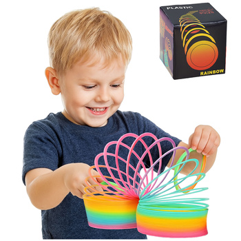 MAGICZNA SPRĘŻYNA TĘCZOWA SPRĘŻYNKA KOLOROWA XXL