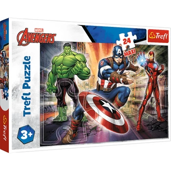 PUZZLE UKŁADANKA MAXI W ŚWIECIE AVENGERSÓW 24 el.