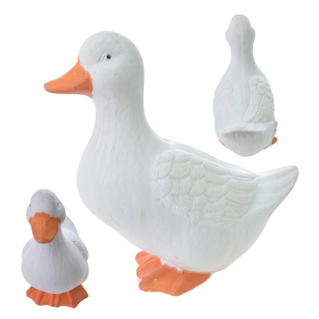 GĘŚ CERAMICZNA FIGURKA DEKORACYJNA OZDOBA DEKORACJA 23cm