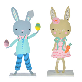 ZAJĄC ZAJĄCZKI ZAJĄCZEK KRÓLIK DEKORACJA STROIK OZDOBA WIELKANOC