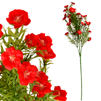 SZTUCZNE KWIATY CZERWONE KWIATKI PORTULAKA BUKIET DO KOMPOZYCJI 65cm
