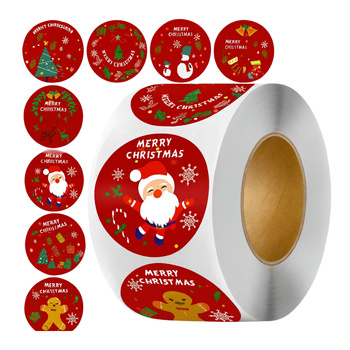 Naklejki świąteczne samoprzylepne 200 szt na Ozdoby Prezenty Święta