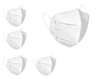 Maseczka maska ochronna KN95 z filtrem 5 szt