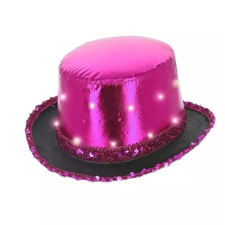 ŚWIECĄCY KAPELUSZ LED NA URODZINY IMPREZY PRZEBRANIE