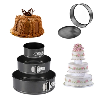 TORTOWNICA BLACHA FORMA DO PIECZENIA CIAST 3szt