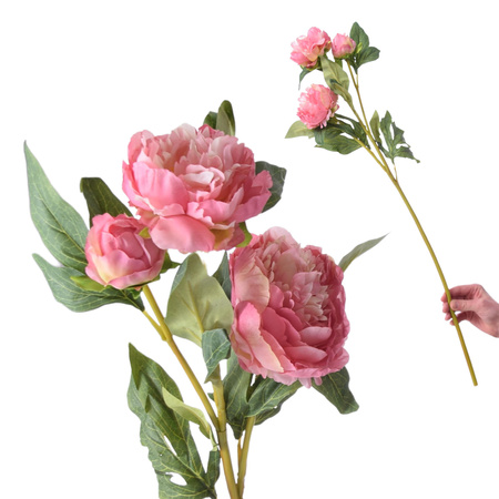 BUKIET PIWONII PIWONIA PEONIA GAŁĄZKI SZTUCZNE KWIATY KOMPOZYCJE NA FLORET