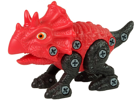 ZESTAW DINOZAUR TRICERATOPS Z JAJKIEM DIY ŚRUBOKRĘT