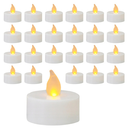 ŚWIECZKA LED LAMPKA ZNICZ WKŁAD DO ZNICZA ŚWIECZNIKA TEALIGHT ZNICZ 24szt