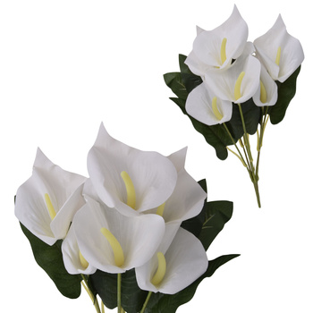 KALIA KALA KALIE BUKIET SZTUCZNE KWIATY JAK ŻYWE WELUROWA DO WAZONU 50cm