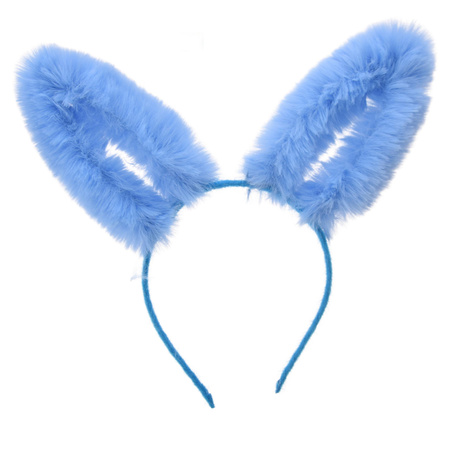 OPASKA USZY KRÓLIKA NA GŁOWĘ FUTRZANE OPASKI NA PRZEBRANIE WIECZÓR