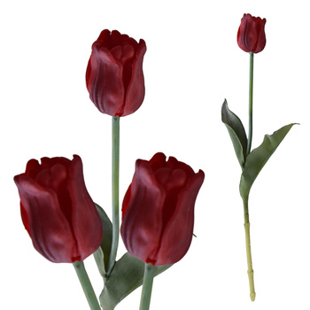 TULIPAN GUMOWANY JAK ŻYWY KWIATY DO WAZONU DEKORACYJNE TULIPANY