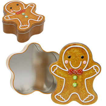 Puszka świąteczna piernikowy ludzik na ciasteczka cukierki prezent