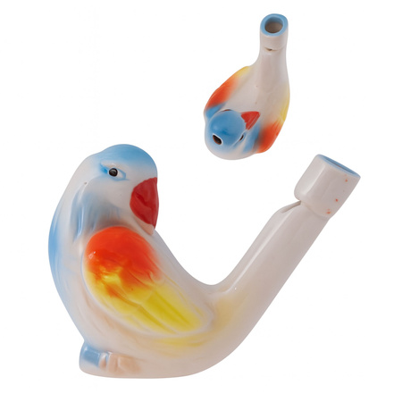 GWIZDEK PTASZEK LOGOPEDYCZNY WODNY CERAMICZNY DO ĆWIECZEŃ LOGOPEDIA