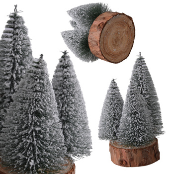 CHOINKA CHOINKI OPRÓSZONE ŚNIEGIEM MINI SZTUCZNE NA PNIU DO STROIKÓW