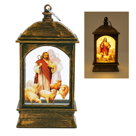 LAMPION ADWENTOWY LATARENKA LATARNIA LED NA BATERIE NA RORATY 13cm