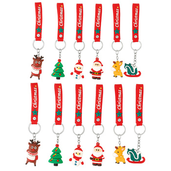 Breloki świąteczne 12 szt zestaw PREZENTOWY dla dzieci na prezent mikołajki