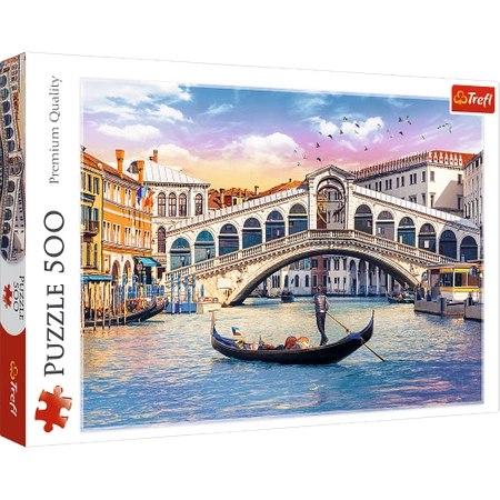 PUZZLE UKŁADANKA MOST RIALTO WENECJA 500 el.