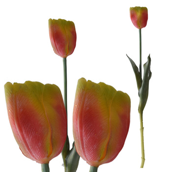 TULIPAN GUMOWANY JAK ŻYWY KWIATY DO WAZONU DEKORACYJNE TULIPANY