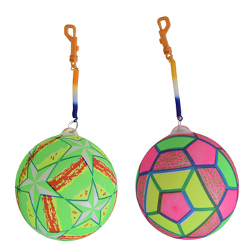 KOLOROWA PIŁKA NA SPRĘŻYNIE SZNURKU GUMOWA DO GRY