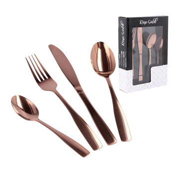 ZESTAW KOMPLET SZTUĆCE ŁYŻKA WIDELEC NÓŻ ŁYŻECZKA 24szt