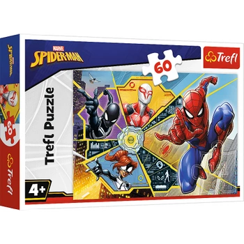 PUZZLE UKŁADANKA W SIECI SPIDER MAN 60 el.