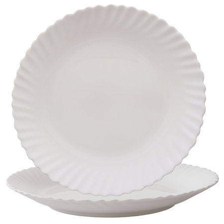 TALERZ PŁASKI BIAŁY DO SERWOWANIA DAŃ TALERZE BIAŁE 18 cm