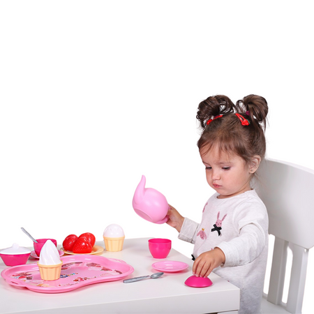 ZESTAW STOŁOWY NACZYNIA AKCESORIA PRZYBORY DZBANEK FILIŻANKI OWOCE DESERY