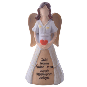 Anioł figurka ceramiczna aniołek ozdobna dekoracyjna dekoracja nagrobna 17cm