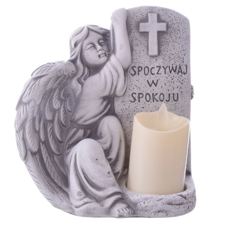 Anioł figurka aniołek ozdobna dekoracyjna dekoracja nagrobna ZNICZ