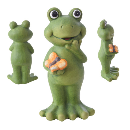ŻABA ŻABKA DEKORACJA OGRODOWA FIGURKA DO OGRODU OZDOBNE FIGURKI 18,5cm