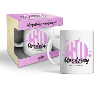 KUBEK URODZINOWY PREZENT NA URODZINY 50 - TKA