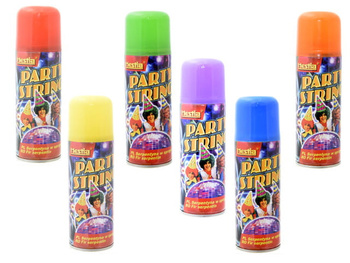 SERPENTYNA W SPRAYU KONFETTI NA URODZINY ŚLUB PARTY