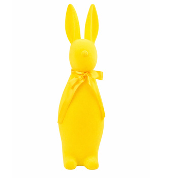 ZAJĄC ZAJĄCZEK KRÓLICZEK FLOKOWANY ZAJĄCZKI DEKORACJA STROIK WIELKANOC