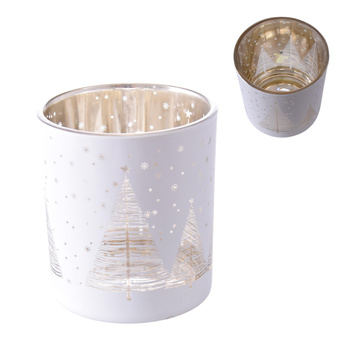 ŚWIECZNIK LAMPION ŚWIĄTECZNY NA ŚWIECĘ ŚWIECZKĘ DO ŚWIEC CHOINKI 8 cm