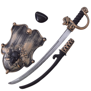 Zestaw małego pirata dla dzieci strój na bal przebranie karnawał szabla