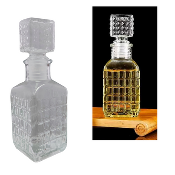 KARAFKA SZKLANA Z KORKIEM NA NALEWKĘ WINO 150ml