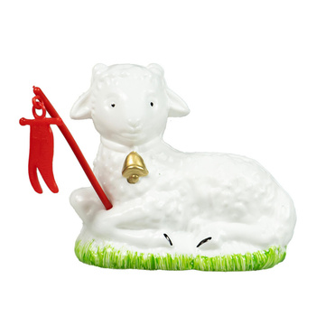 BARANEK WIELKANOCNY ŚWIĘCONKA DO KOSZYKA STROIK